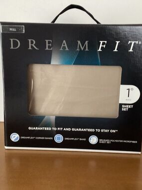 Brand New in Box Dream Fit Degree 1 Microfiber Sheet Set Full Hazelnut